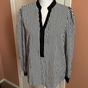 “Shein” Black & White Striped Blouse!